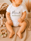 Babybody mit Mini + Nachname