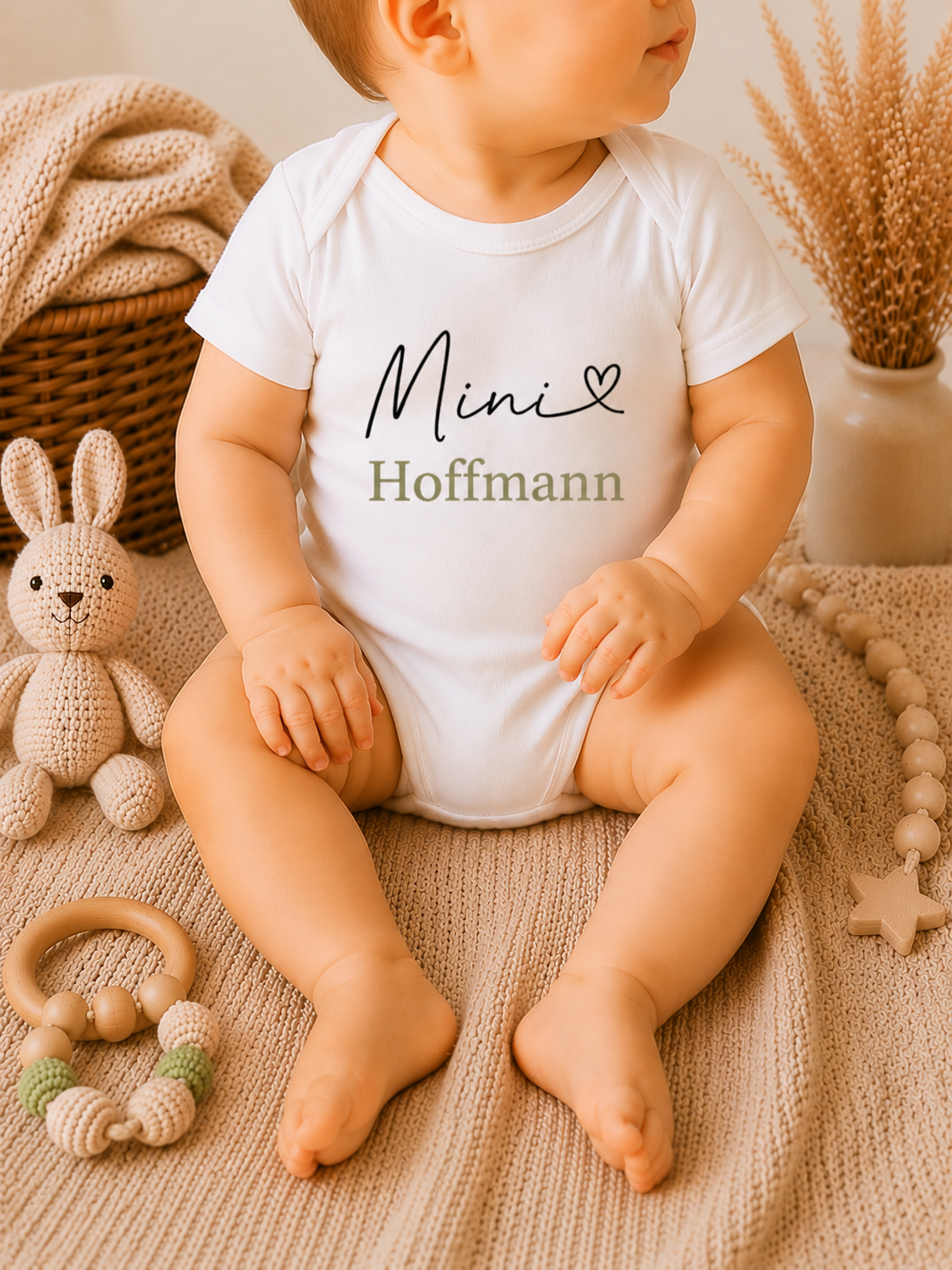 Babybody mit Mini + Nachname