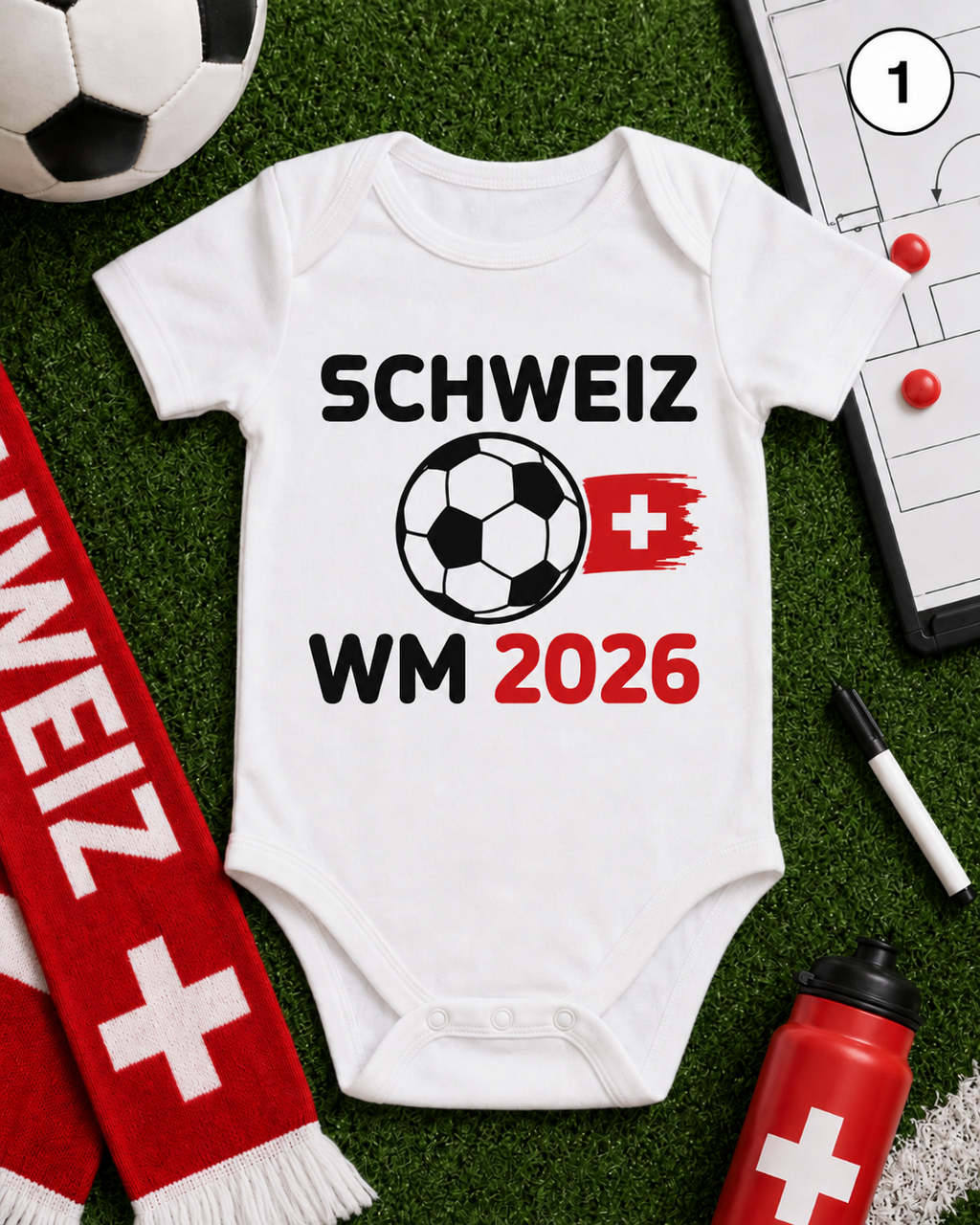 Babybody Fußball Weltmeisterschaft Schweiz
