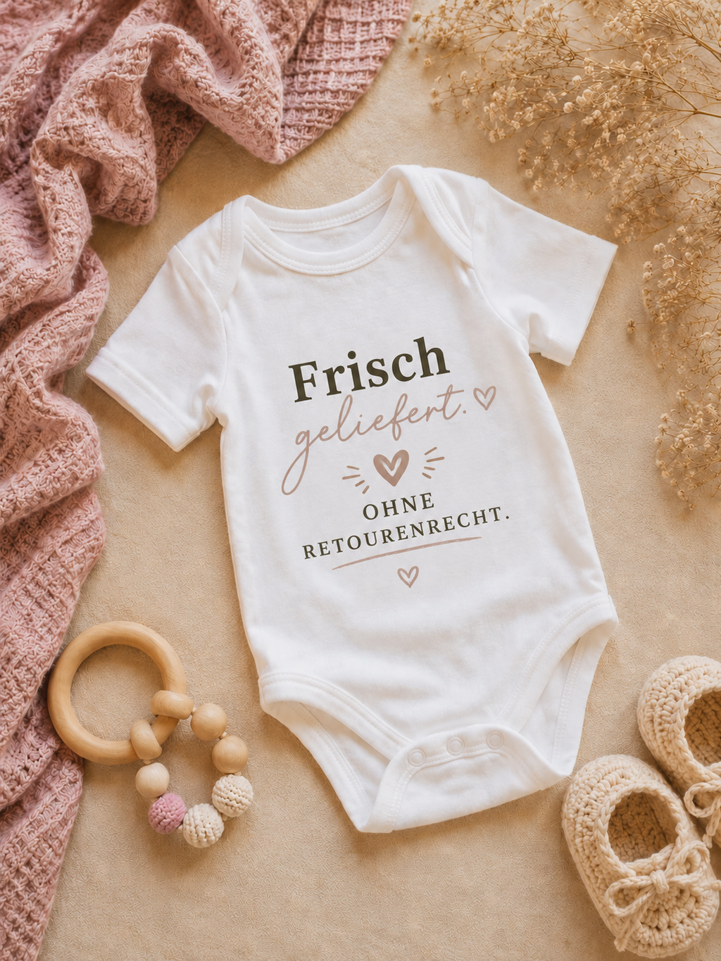 Personalisierter Babybody - Frisch geliefert, ohne Retourenrecht