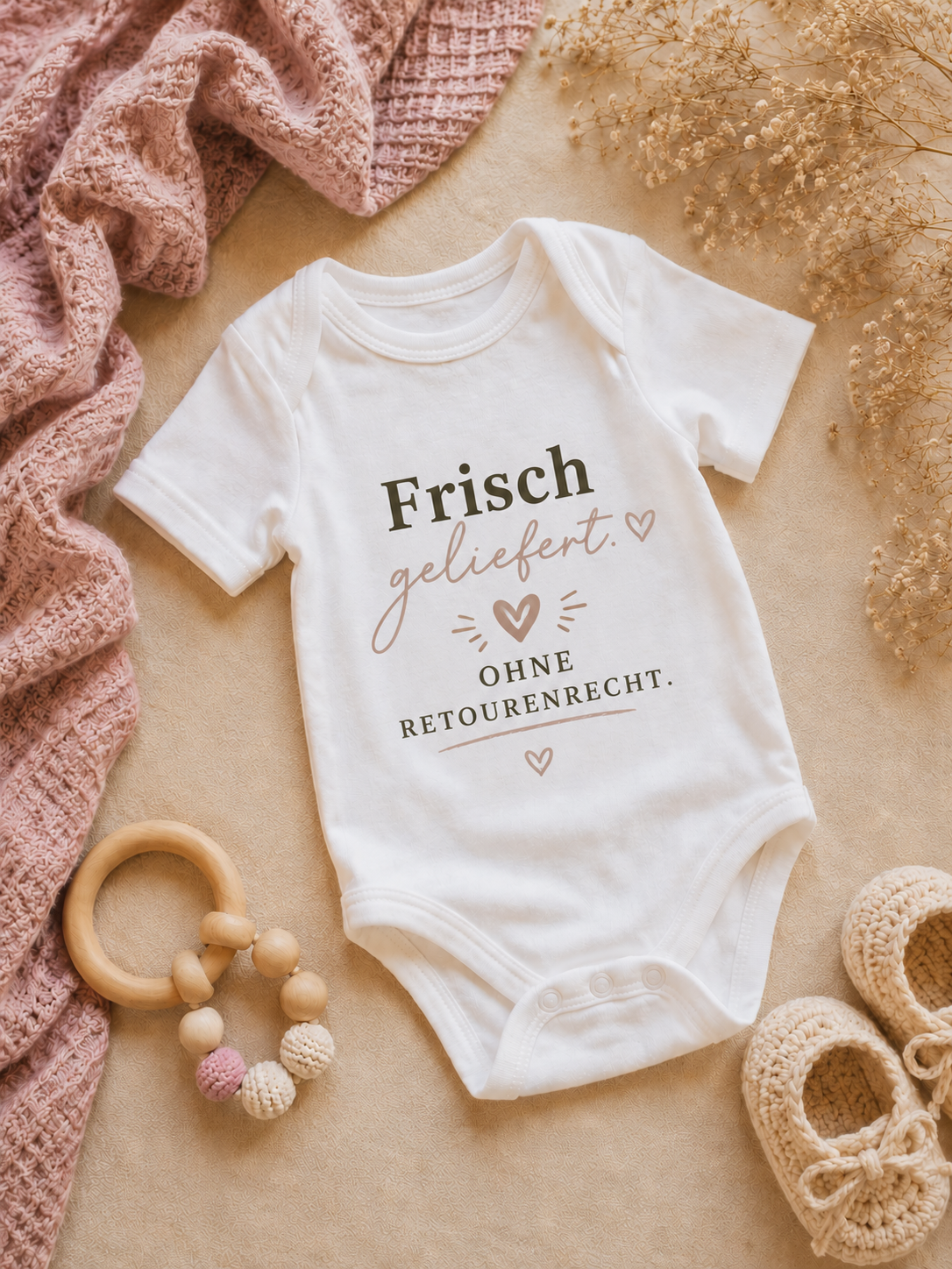 Personalisierter Babybody - Frisch geliefert, ohne Retourenrecht
