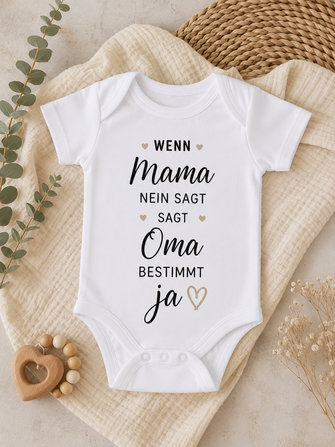 Personalisierter  Babybody - Mama/Oma
