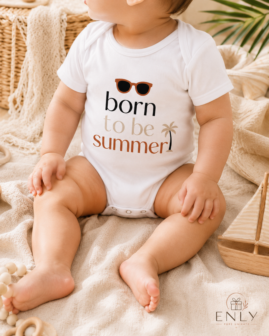 Born to be Summer Babybody – Moderner Sommer Babybody