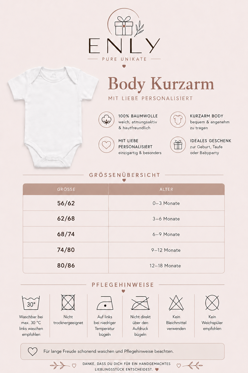 Mama’s kleiner Sonnenfänger Babybody – Liebevoller Sommerbody