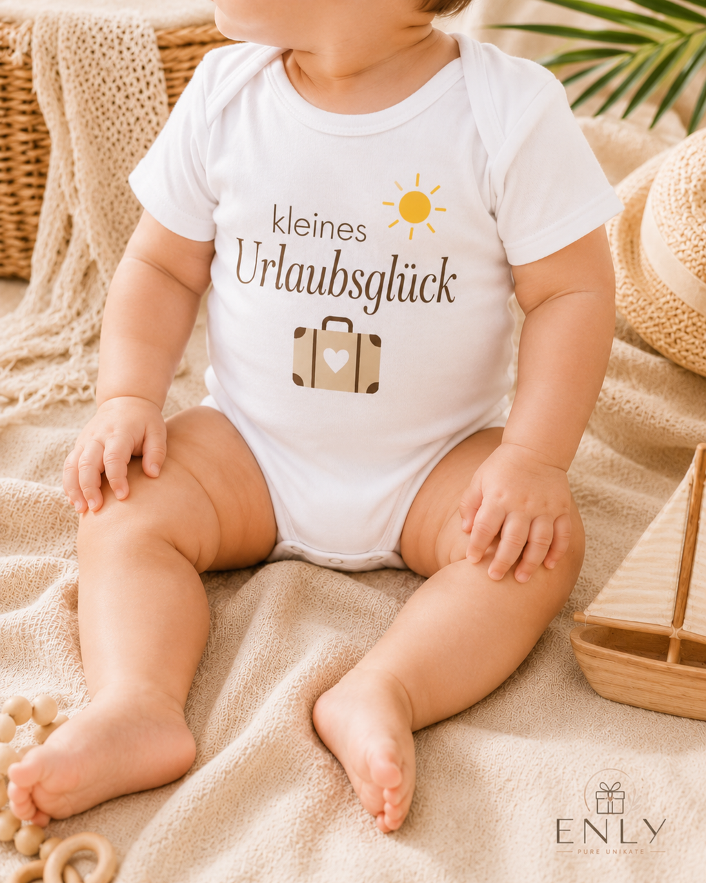 Kleines Urlaubsglück Babybody – Sommer & Reise Babybody