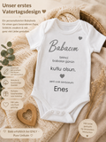Personalisierter Babybody mit Namen – Geschenk zum Vatertag - TR