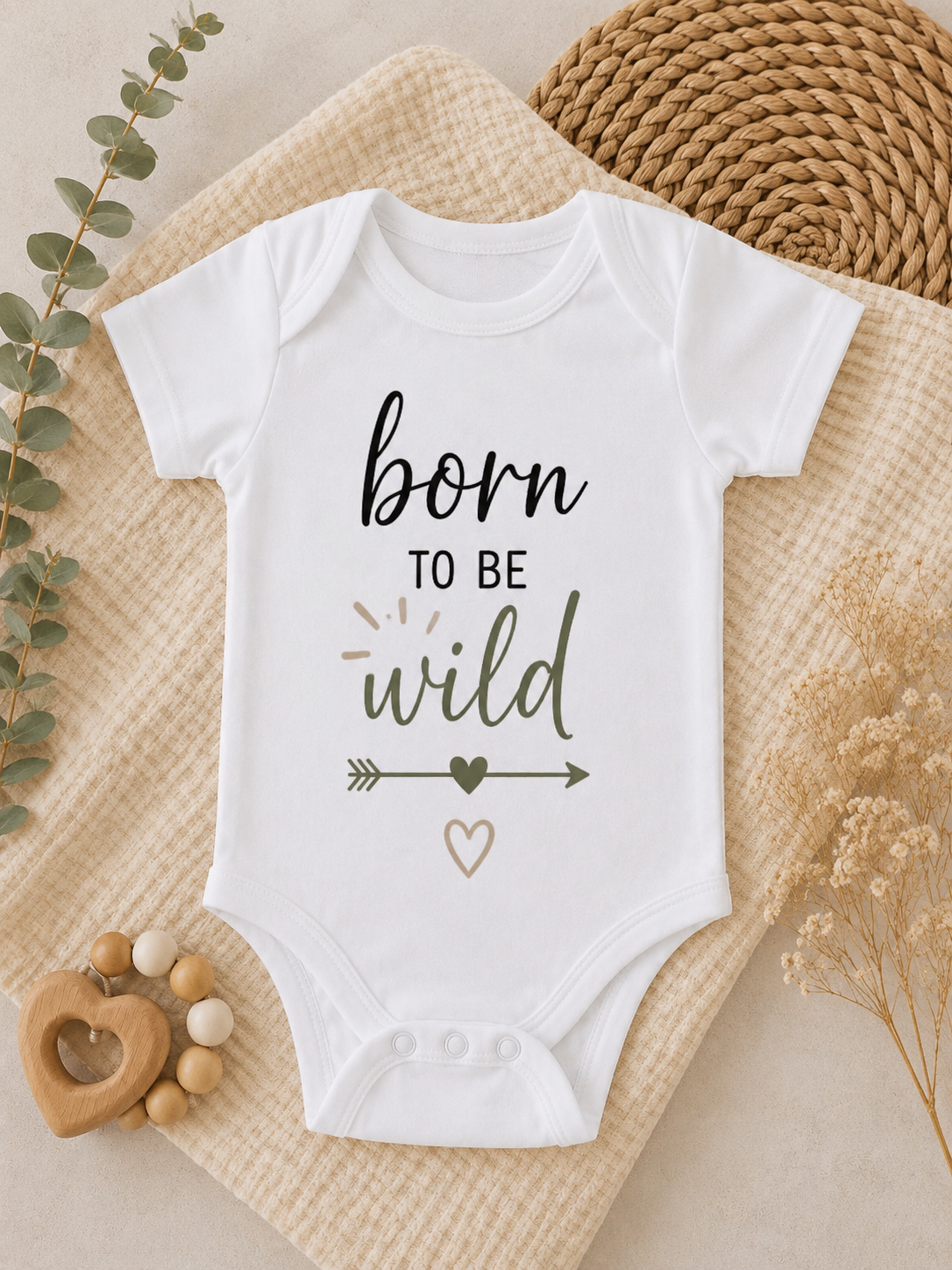 Personalisierter  Babybody - Born to be wild