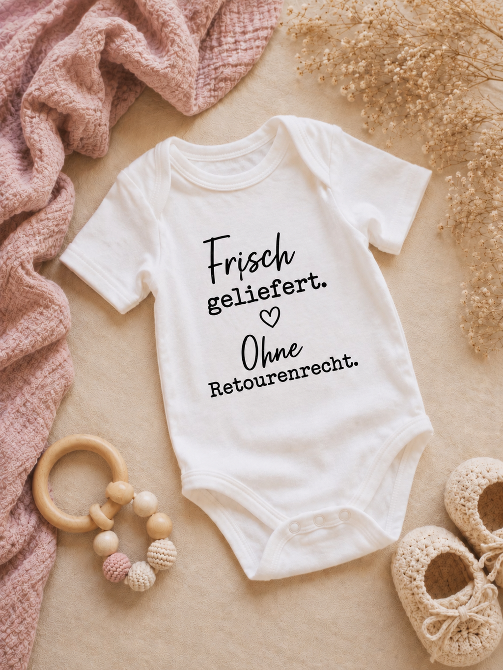 Personalisierter Babybody - Frisch geliefert, ohne Retourenrecht