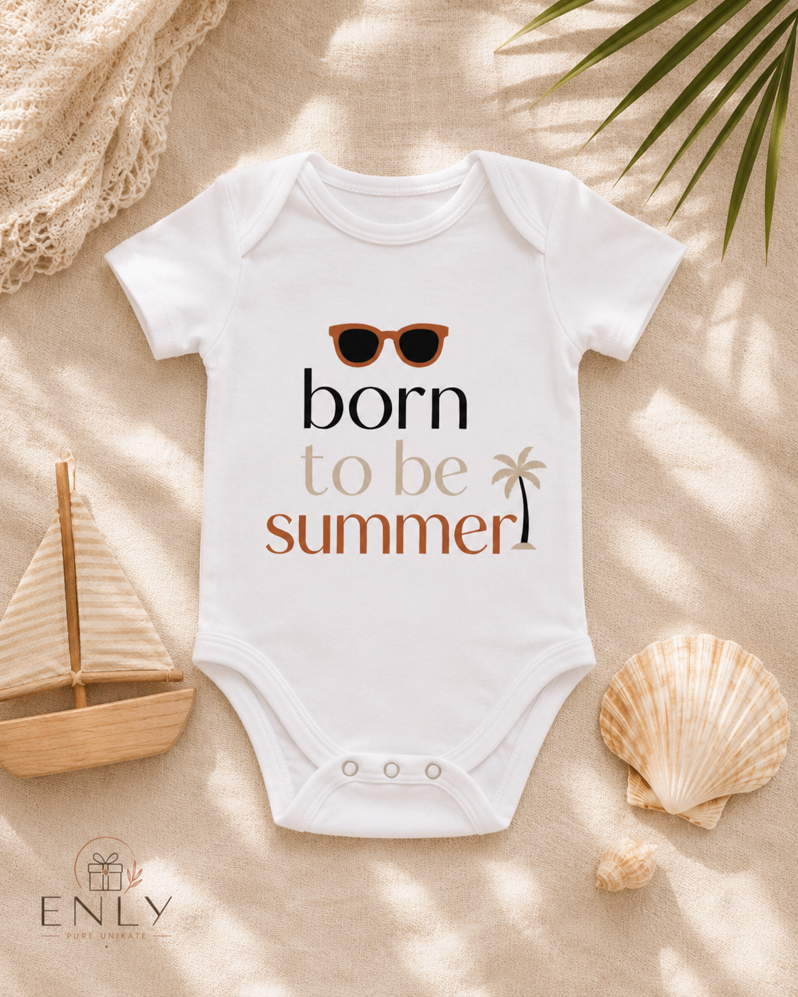 Born to be Summer Babybody – Moderner Sommer Babybody