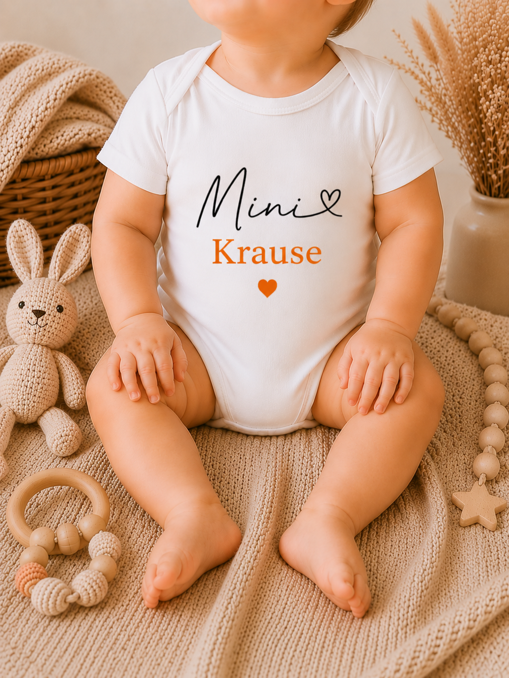 Babybody mit Mini + Nachname