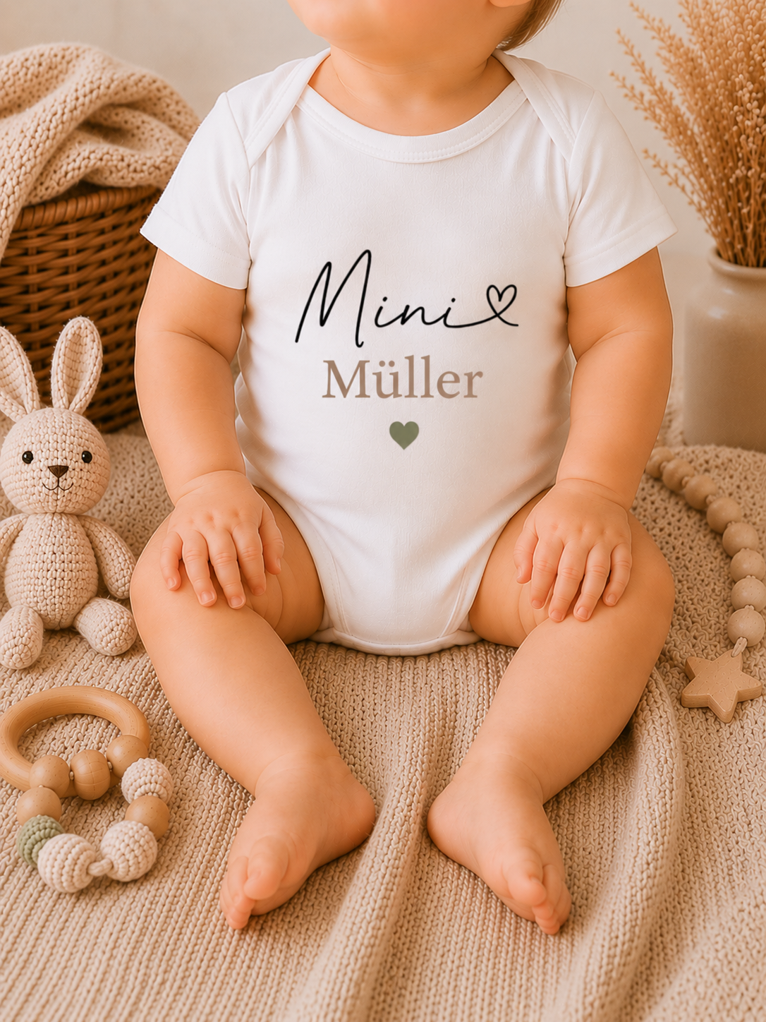 Babybody mit Mini + Nachname